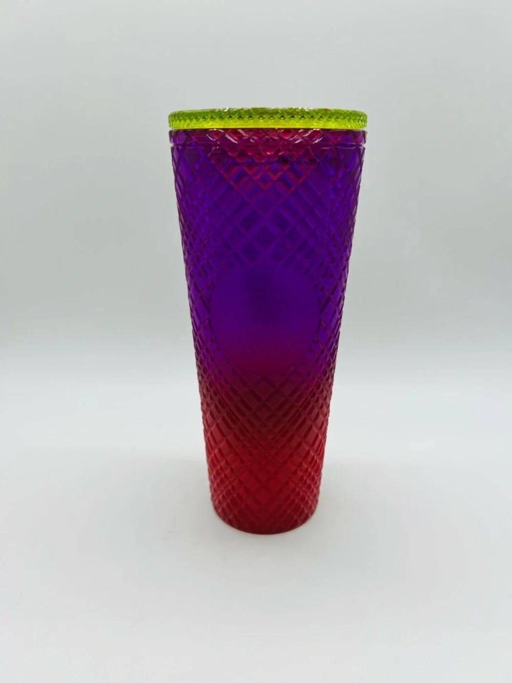 Starbucks Red Purple Ombre Textured Tumbler X S x T Collaboration